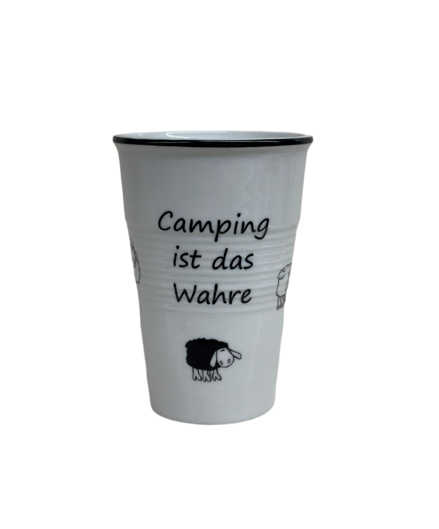 Becher "Hotels kannste knicken - Camping ist das Wahre"