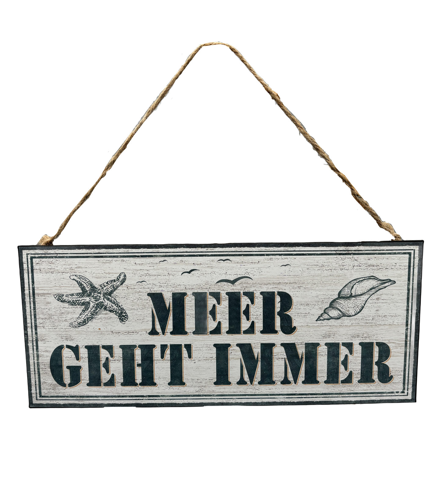 Blechschild "Meer geht immer"