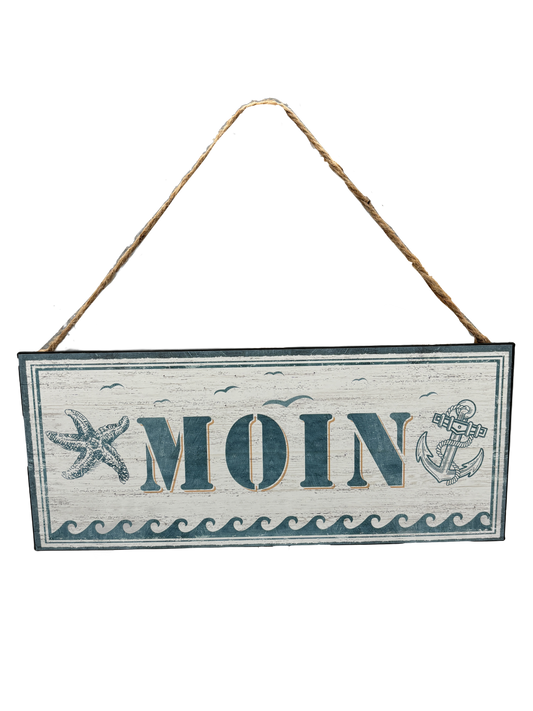 Blechschild "Moin"