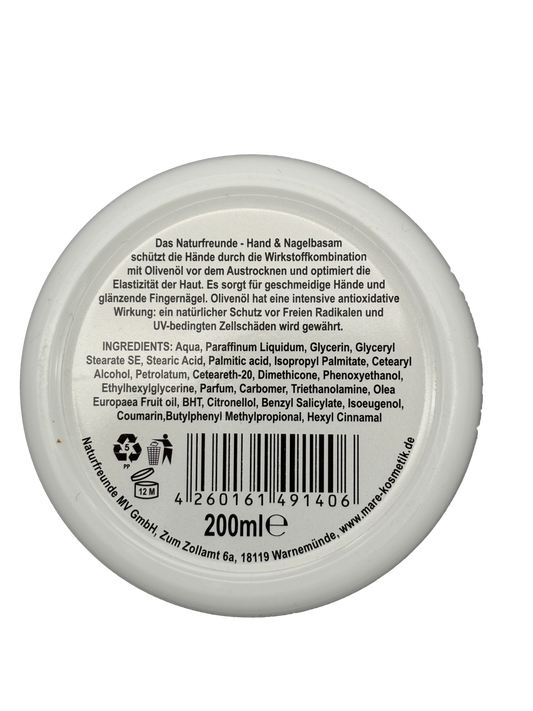 Hand und Nagel Balsam mit Oliven Öl | 200ml