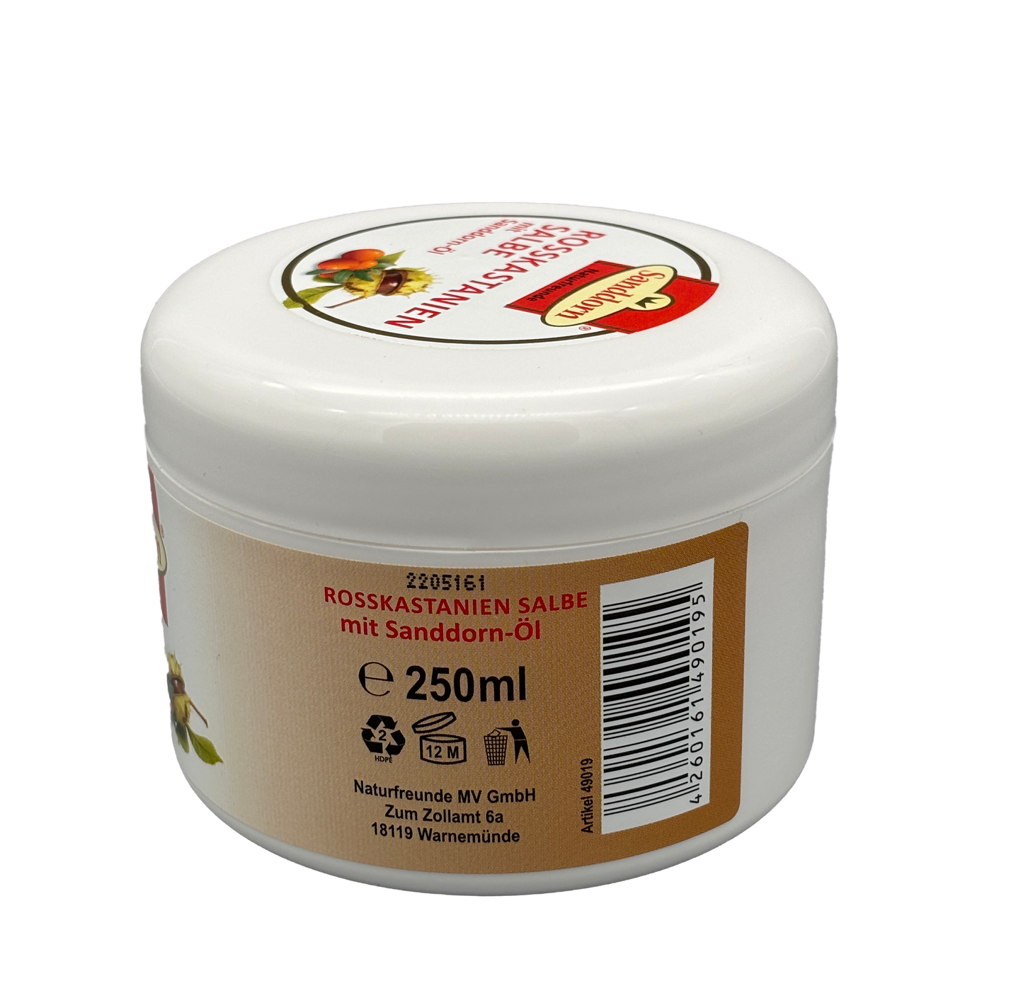 Rosskastanien Salbe mit Sanddorn Öl | 250ml