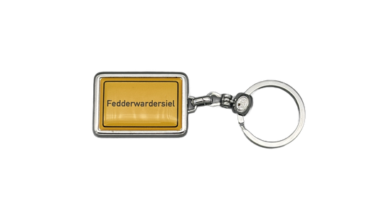 Fedderwardersieler Ortsschild Schlüsselanhänger