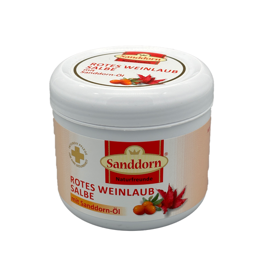 Rotes Weinlaub Salbe mit Sanddörn Öl | 250ml