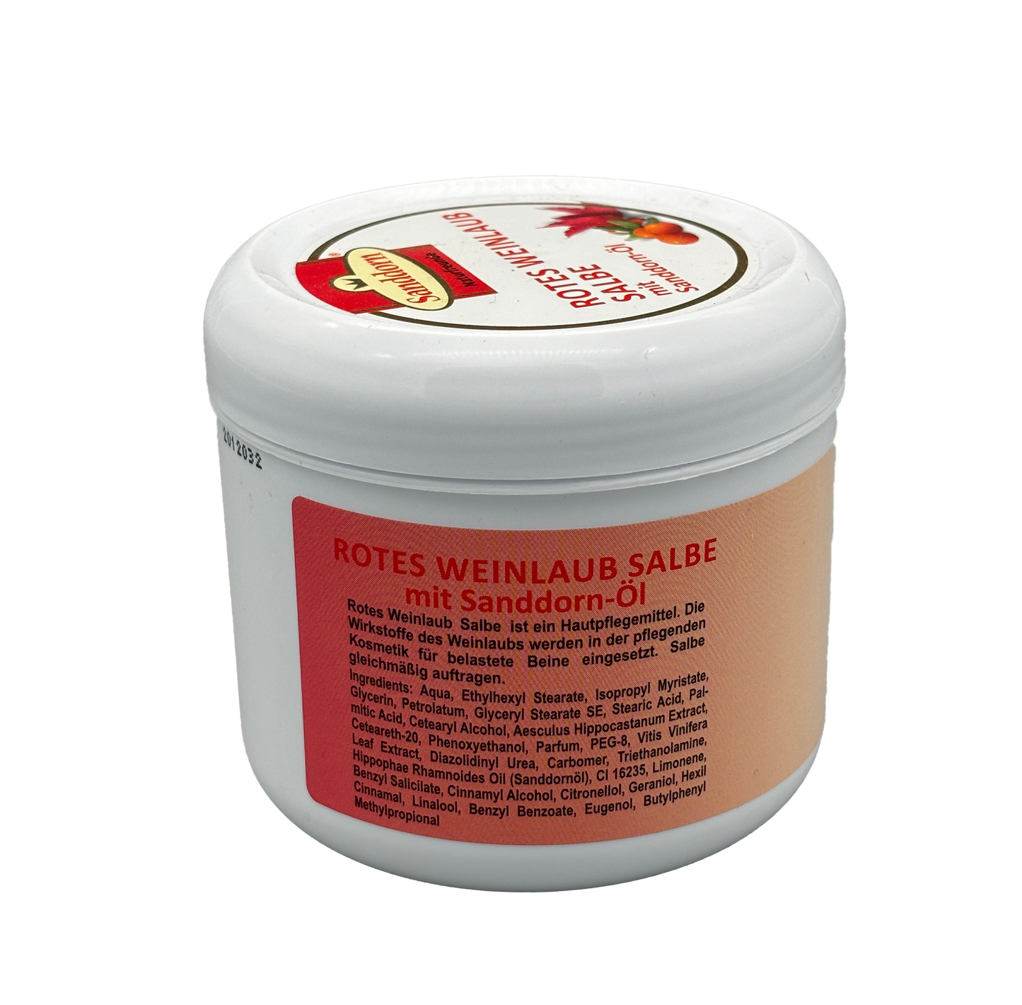 Rotes Weinlaub Salbe mit Sanddörn Öl | 250ml