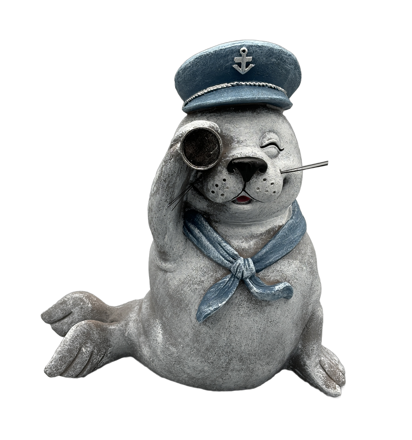 Seehund mit Mütze & Fernglas