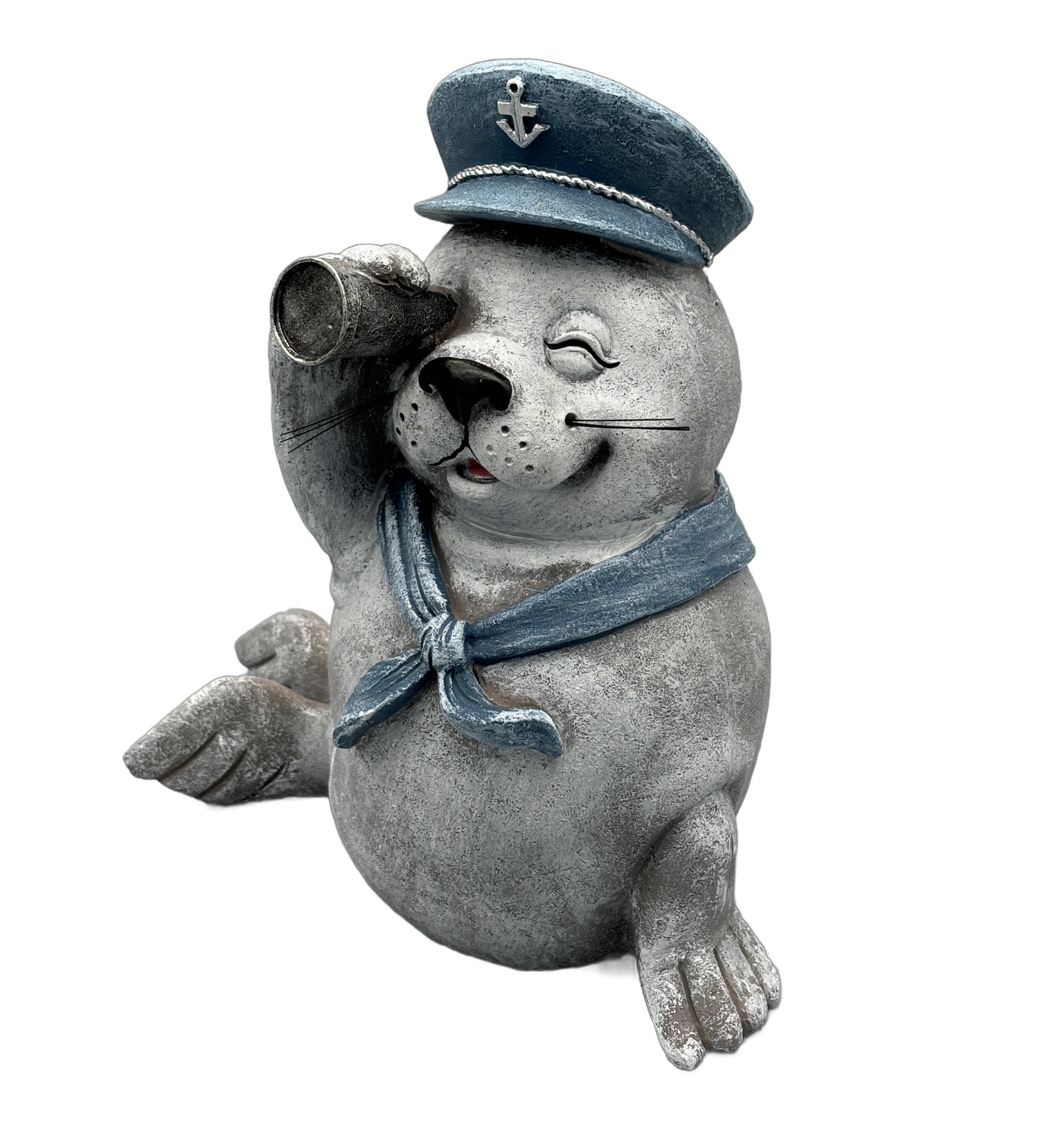 Seehund mit Mütze & Fernglas