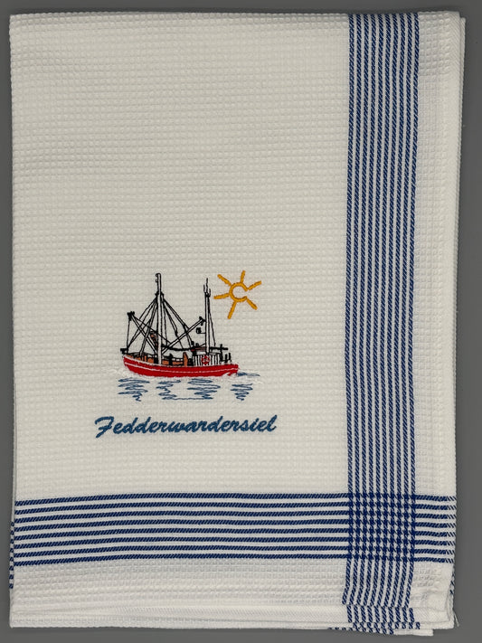 Geschirrtuch Kutter "Fedderwardersiel"