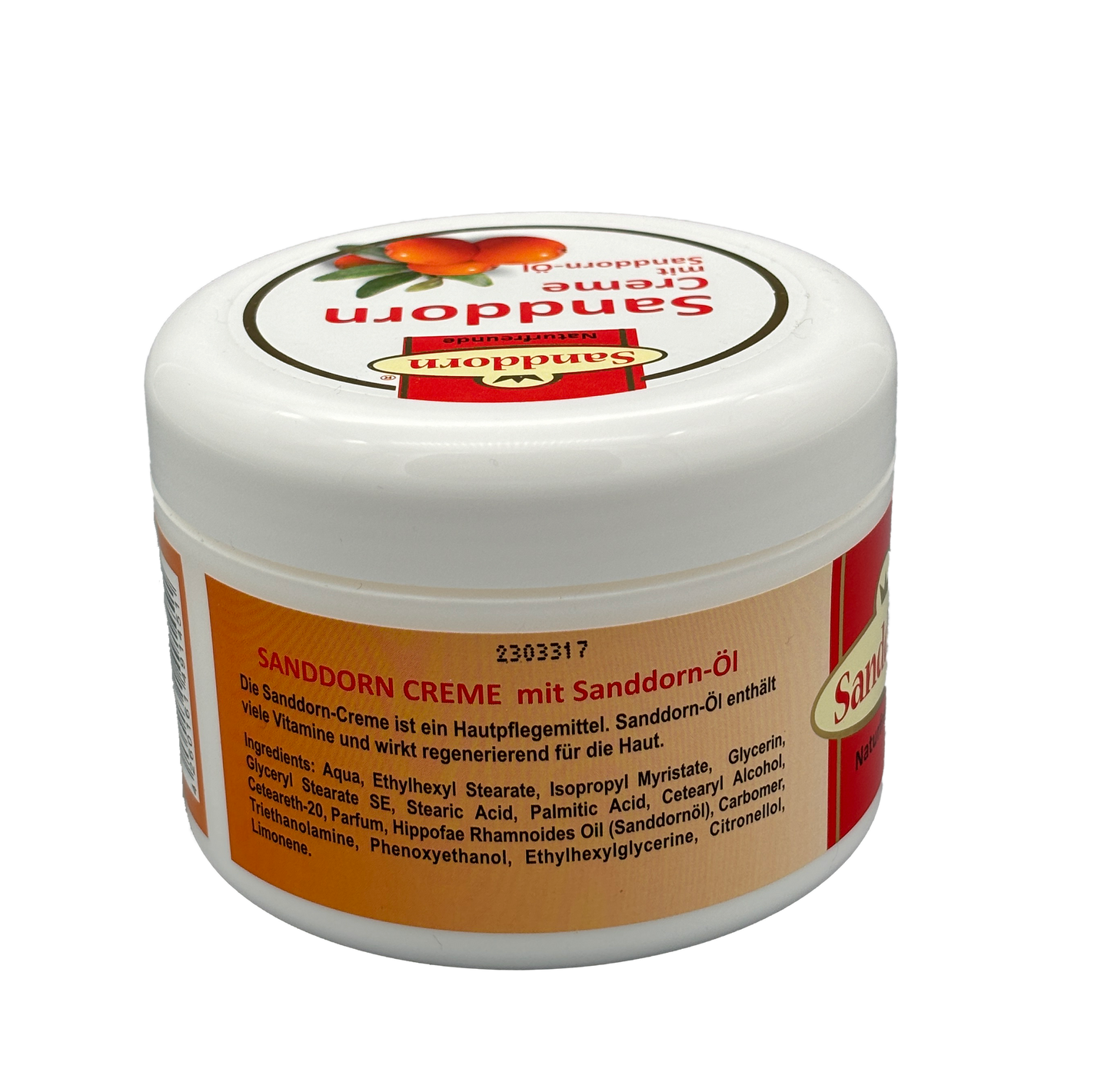 Sanddorn Creme mit Sanddorn Öl | 250ml